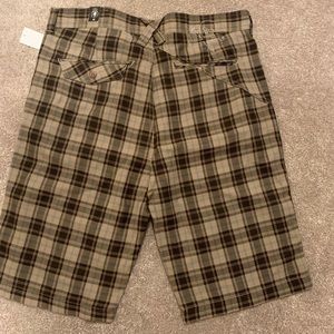 Men plaid shorts sz 36